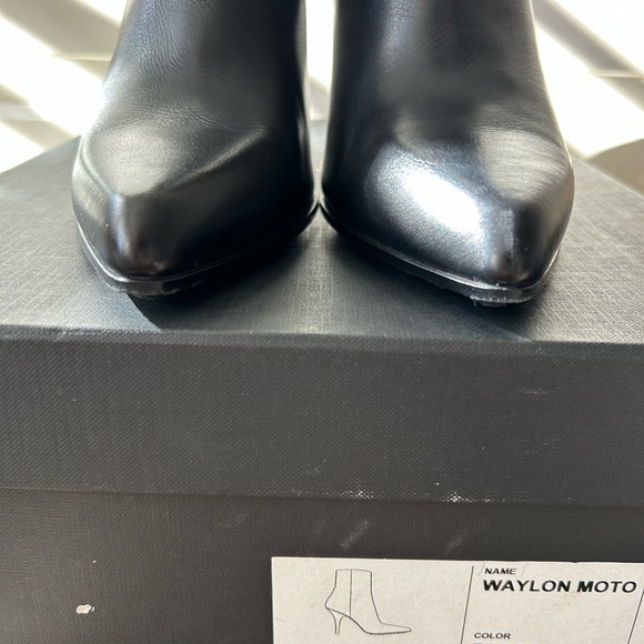 Rag and Bone Black Leather Waylon Moto Bootie Size 8.5 - Picture 6 of 12